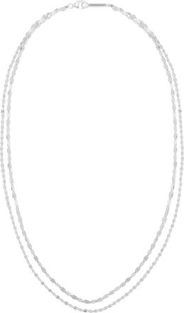 Lana Jewelry Mega Gloss Blake & Blake 14K Gold Double Strand Necklace in White at Nordstrom, Size 15
