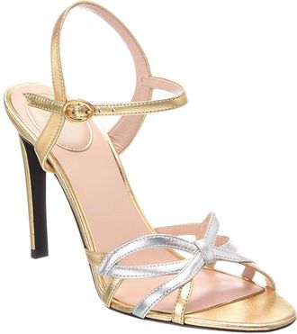Valentino Vlogo 100 Leather Sandal