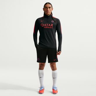 Nike Paris Saint-Germain Strike Nike Mens Dri-FIT Soccer Knit Shorts in Black | II2611-010