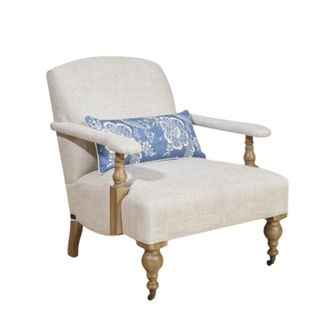 Robin des Bois Sill&oacute;n de roble y lino con coj&iacute;n lino