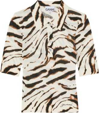 Ganni Blouses - Dames - Overhemden - Veelkleurig - XS - Overhemden