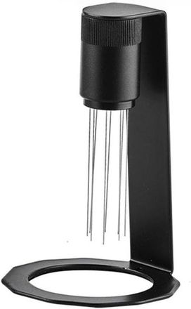 OEM Dispensador De Caf&eacute; Tipo Aguja Con Base Para Romper Grumos De Caf&eacute;, 8 Agujas, Negro