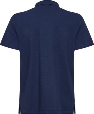 Polo Ralph Lauren Mens Navy Blue Piqu&eacute; Polo Bear Custom Slim-Fit Shirt Cotton T-shirts And Polos