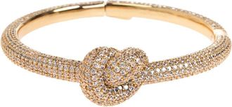 Self Portrait Crystal Knoop Armband - Dames - Armbanden - Geel - ONE Size - Accessoires