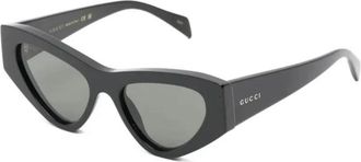 Gucci Zonnebrillen - Dames - Zonnebrillen - Zwart - 53 MM - Accessoires