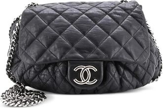 Chanel Chain Around Flap Bag Quilted Leather Large crossbody bag - Zwart