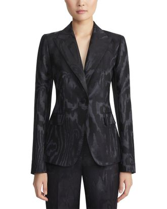 Lafayette 148 New York Petite Peak Lapel Wool & Silk-Blend Blazer