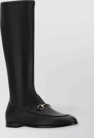 Gucci leather knee-high boots