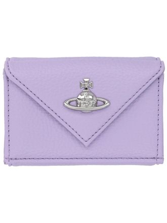 Vivienne Westwood Purple Envelope Metallic Emblem Wallet