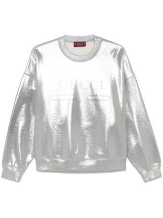 Gucci Lam&eacute; sweater - Zilver
