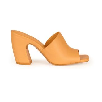 Cortana Mules in Perzik - Dames - Muiltjes - Geel - 40 EU - Leer - Schoenen