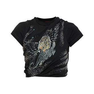 Diesel T-Wincy Top - Dames - Tops - Zwart - Maat: M Katoen