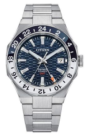 Citizen Series8 880 GMT Automatic Bracelet Watch, 41mm in Silver-Tone at Nordstrom