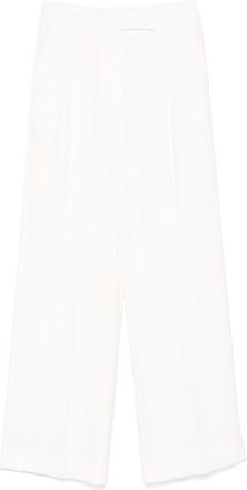PESERICO pleated trousers - White