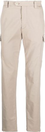 Brunello Cucinelli strech-cotton dyed trousers - men - Elastane/Cotton - 52 - Neutrals