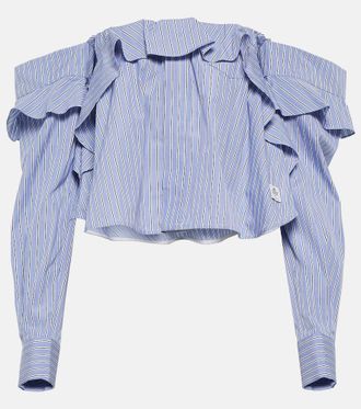 sacai x Thomas Mason striped cotton shirt
