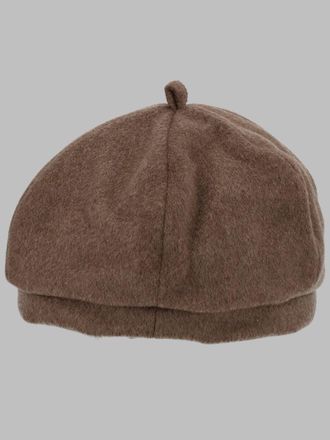 Jacquemus ACU00856AW0_0701850 Virgin Wool Beret - Brown