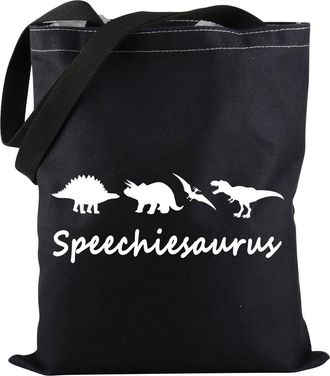 Generic Speech Dinosaur Tote Bag Speechiesaurus Tote Bag Speech Therapy Tote Bag Speech Pathologist Gift SLP Gifts (Speechiesaurus TOTE)