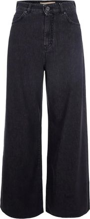 Max Mara Jeans met wijde pijpen - Zwart