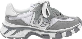 Dolce & Gabbana White And Grey Dg Country Road Sneakers