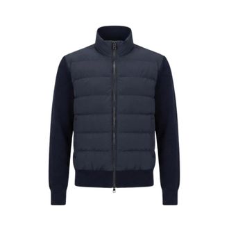 Duno Rolo Licosa 2.0 - Heren - Gewatteerde jassen - Blauw - L - Leer - Jassen