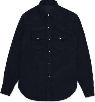 Fortela Ntex Texan Corduroy Shirt in Navy Blue at Nordstrom, Size Xx-Large Eu