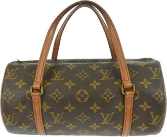 Louis Vuitton Papillon Handbag Monogram Canvas Brown Canvas Handbag (Pre-Owned)