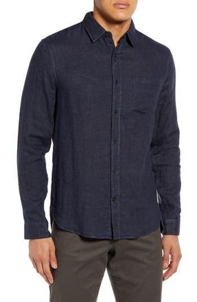 Vince Regular Fit Double Face Button-Up Shirt in Heather Coastal at Nordstrom Rack, Size Large