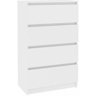 vidaXL Aparador de madera contrachapada blanco 60x35x98,5 cm Vidaxl