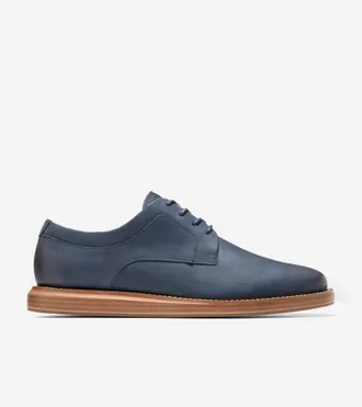 Cole Haan Mens Grand Neoclassic Plain Toe Oxford Shoes - Blue Size 10.5