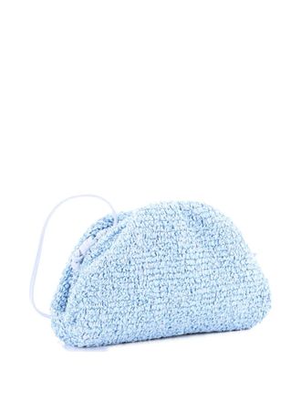Bottega Veneta The Pouch Curly Raffia Mini crossbody bag - Blauw
