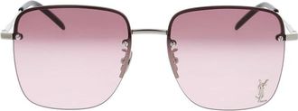 Saint Laurent Stijlvolle zonnebril voor modieuze uitstraling - unisex - Zonnebrillen - Grijs - ONE Size - Accessoires