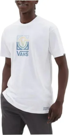Vans Tops, Heren, Wit, S, Klassiek Wit T-shirt Veesta Stijl