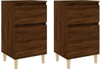 vidaXL Bedside Cabinets 2 pcs Brown Oak 40x35x70 cm vidaXL