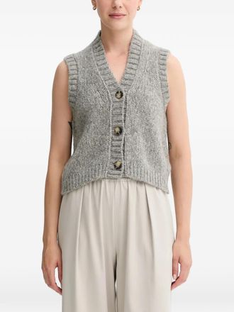 Marc O'Polo V-neck cardigan - Grijs