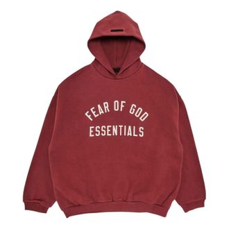 Fear of God Fleece Hoodie Crimson 192HO246256F