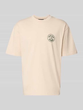 Pegador Oversized T-Shirt mit Label-Print in Offwhite, Gr&ouml;&szlig;e XXL