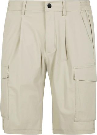 People of Shibuya Cargo Bermuda Broek - Heren - Korte Broeken - Beige - S - Katoen - Korte Broeken