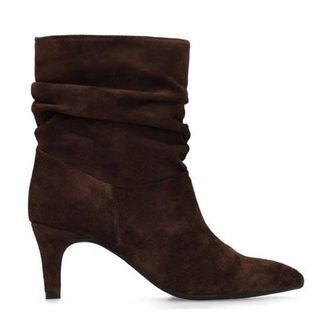 Manfield su&egrave;de enkellaarzen bordeaux