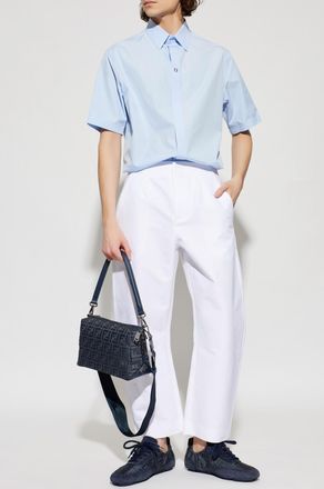 Fendi Short-sleeved Shirt, Mens, Blue