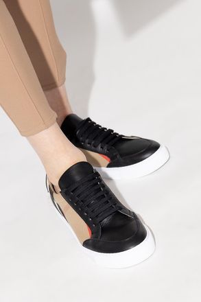 Burberry New Salmond Sneakers, Womens, Black