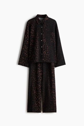 H&M Pyjama aus Baumwollmusselin - Beige