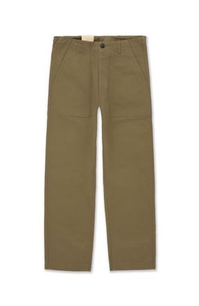 Fortela Newfatigue Heavyweight Cotton Gabardine Fatigue Pants in Olive at Nordstrom, Size 32 Eu