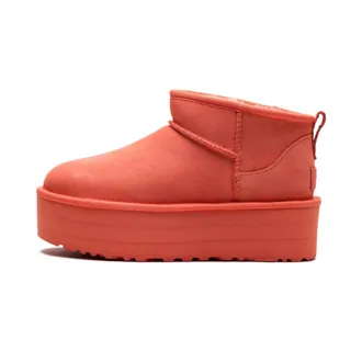 UGG Classic Ultra Mini Platform Boot - Dames - Schoenen - Rood - Maat: 40 EU Wol