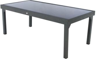 Hesperide Hesperide - Mesa de jardín extensible Piazza Antracita - 12 plazas - Hespéride