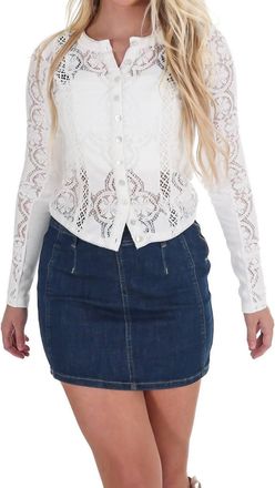 Free People Jae Long Sleeve Top In Ivory