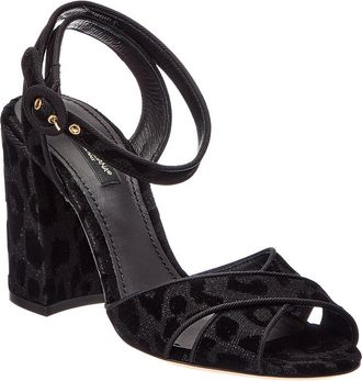 Dolce & Gabbana Velvet Sandal