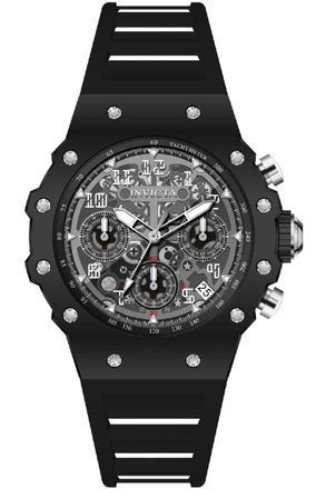 Invicta Racing 69615 Dameshorloge - Quartz Uurwerk - Acryl met Zilveren Wijzerplaat - 40 mm