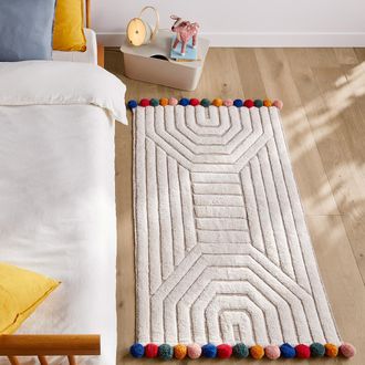 AM.PM Bedmatje in getuft bio katoen, Ponponi