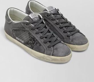 Golden Goose sneakers rubber sole star embellishment suede